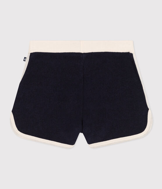 Kinder-Shorts aus Frottee für Mädchen blau SMOKING