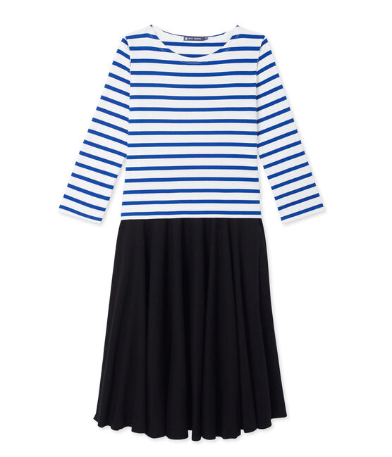 Robe femme trompe l'œil weiss LAIT/blau SURF