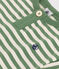 Kurzärmeliges Baby-T-Shirt aus Baumwolle mit Streifen grün PALMERAIE/ AVALANCHE