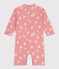 Baby-Badeoverall mit UV-Schutz, Blumenmuster rosa CHARME/weiss MARSHMALLOW