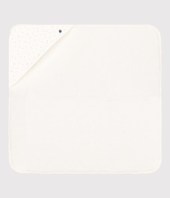 Badetuch aus Frottee weiss MARSHMALLOW/grau GRIS