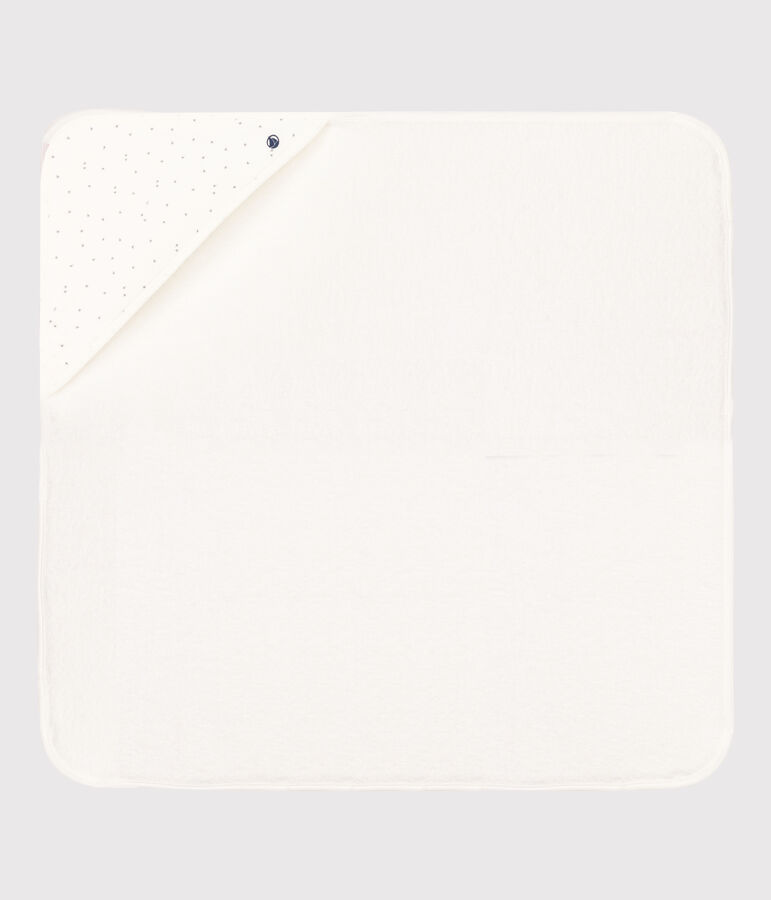 Badetuch aus Frottee weiss MARSHMALLOW/grau GRIS