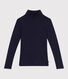 Damen-Rollkragenshirt L'Iconique aus Baumwolle und Wolle