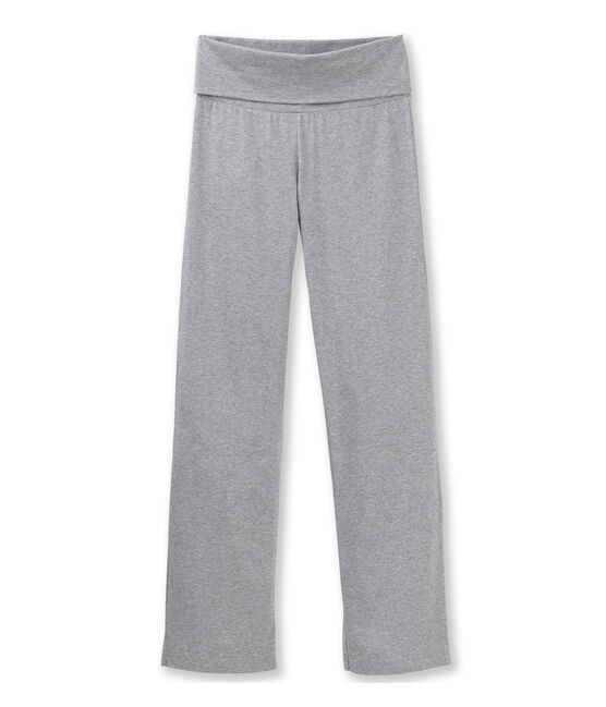 Einfarbige Damen Tanzhosen aus Lycra Jersey grau POUSSIERE CHINE