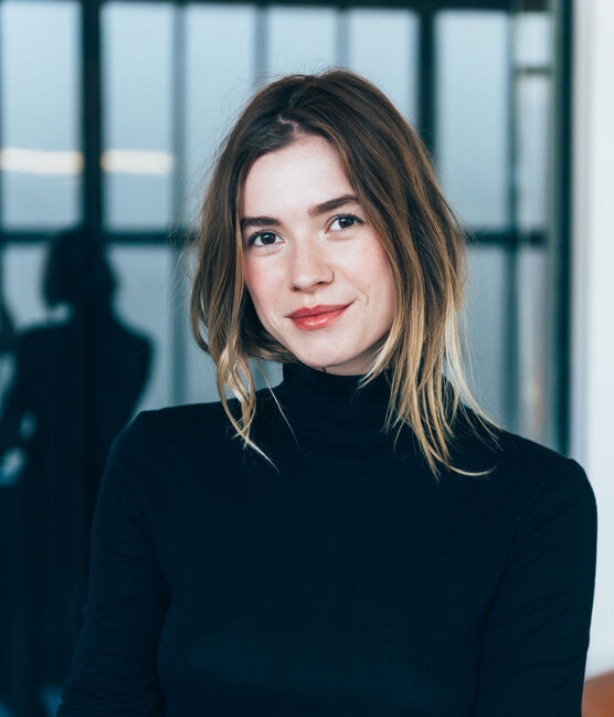 damen unterziehpullover aus leichter baumwolle schwarz NOIR