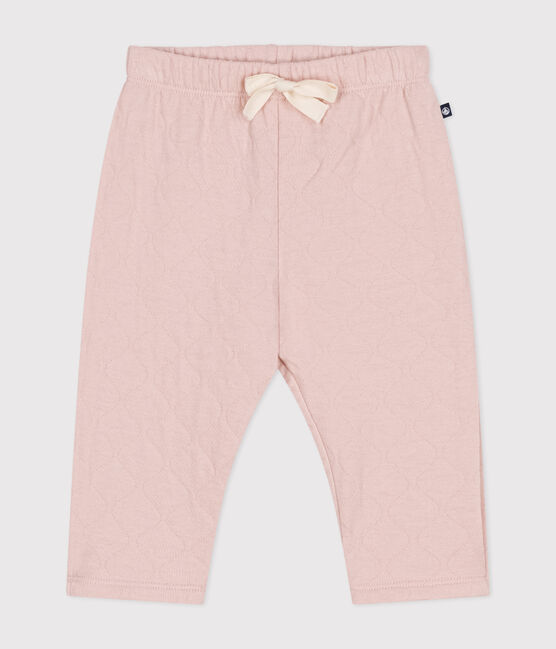 Baby-Hose aus gestepptem Doppeljersey rosa SALINE