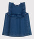 Ärmelloses Baby-Kleid aus Jeansstoff