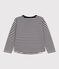 Langärmeliges T-Shirt aus Doppeljersey für Kinder/Jungen blau SMOKING/ AVALANCHE