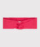 Kinder-Stirnband aus einfarbigem Leinenstoff rosa GLOSS