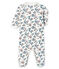 Baby-Strampler aus Rippstrick für Mädchen weiss MARSHMALLOW/weiss MULTICO