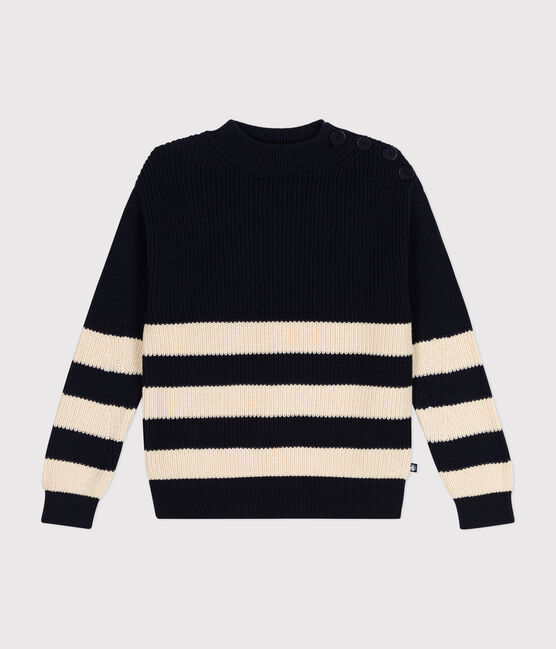 Damen-Pullover aus Baumwolle blau SMOKING/ AVALANCHE