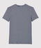 T-Shirt L’ICONIQUE aus Baumwolle mit rundem Ausschnitt für Damen blau SMOKING/weiss MARSHMALLOW