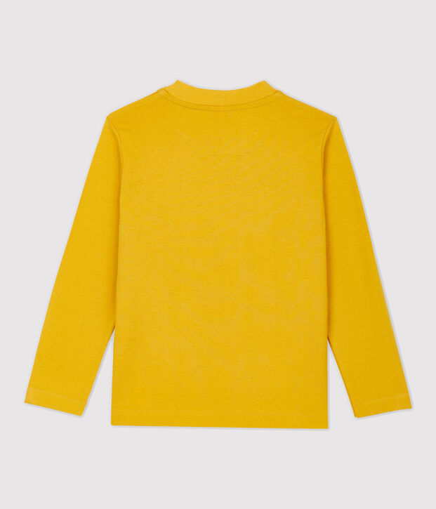 Lang&auml;rmeliges Kinder-T-Shirt aus Baumwolle f&uuml;r Jungen gelb