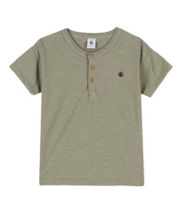 Kurz&auml;rmeliges Kinder-T-Shirt aus Baumwolle f&uuml;r Jungen gr&uuml;n