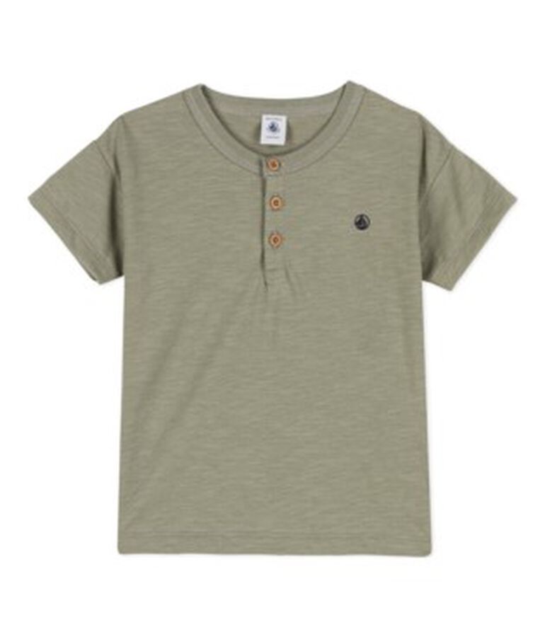 Kurz&auml;rmeliges Kinder-T-Shirt aus Baumwolle f&uuml;r Jungen gr&uuml;n