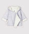 Baby-Kapuzen-Jacke aus gestepptem Doppeljersey aus Bio-Baumwolle in Grau grau POUSSIERE CHINE