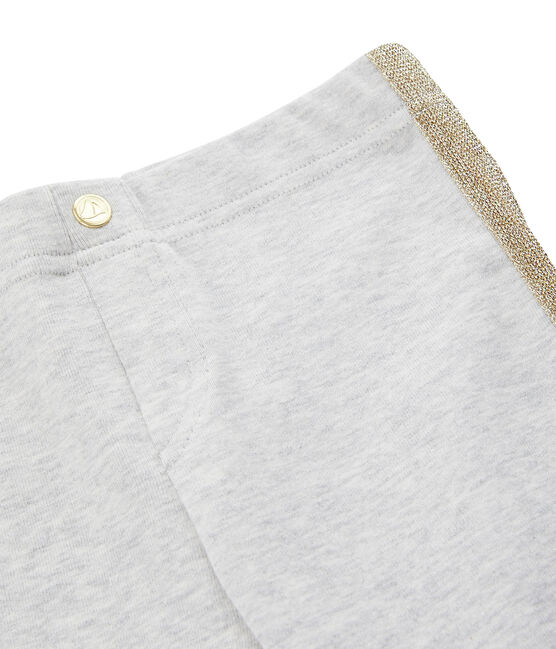 Kinder-Strickhose für Mädchen grau BELUGA CHINE