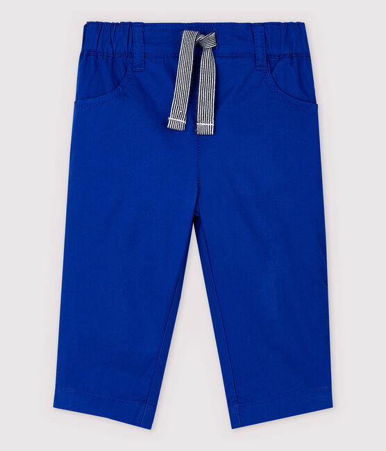 Baby-Hose aus Serge-Stoff für Jungen blau SURF