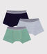 Set Kinder-Boxershorts aus einfarbiger Baumwolle