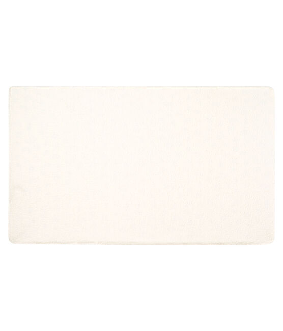Babydecke aus Rippstrick und Sherpa weiss MARSHMALLOW