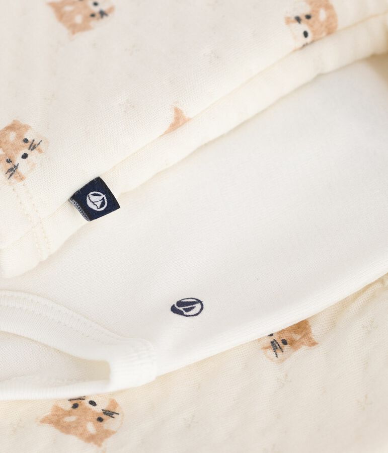 3-teiliges Baby-Set aus Baumwolle mit Roten Pandas naturfarben/vielfarbig