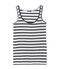 Klassisches Tanktop aus gestreifter Leine für Damen weiss LAIT/blau SMOKING