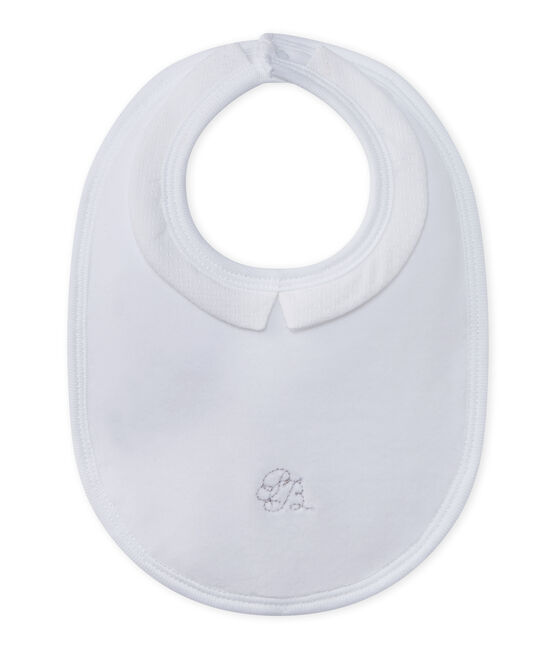 Unisex-Baby-Lätzchen aus Nicki weiss ECUME