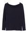 Damen-T-Shirt aus Leinen blau SMOKING