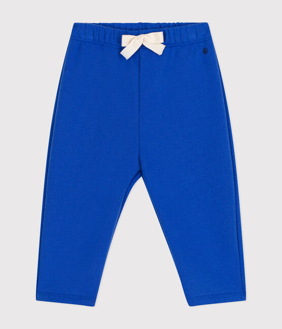 Baby-Hose aus Molton blau CALVIN