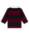 Gestreiftes Baby Jungen Polohemd blau SMOKING/rot OGRE