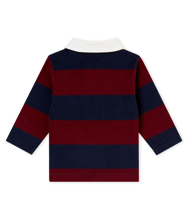 Gestreiftes Baby Jungen Polohemd blau/rot