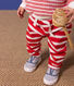Baby-Hose aus gestreiftem dickem Jersey