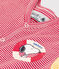 Kurzoverall Petit Bateau X Snoopy aus Baumwolle für Babys rot CORRIDA/weiss MARSHMALLOW