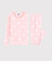 Snugfit-Kinderpyjama aus Bio-Baumwolle mit rosafarbenem Herzmotiv für Mädchen rosa MINOIS/weiss MARSHMALLOW