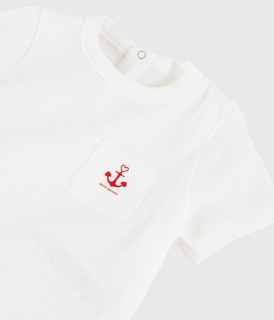 Baby-T-Shirt für Mädchen weiss ECUME