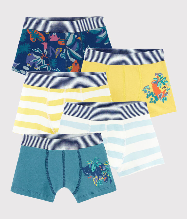 Set mit 5 Boxershorts mit Dschungel-Print f&uuml;r kleine Jungen variante 1
