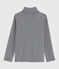 Kinder-Unterziehpullover für Mädchen und Jungen blau SMOKING/weiss MARSHMALLOW