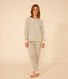 Damen-Pyjama aus Baumwolle mit Blumenmuster