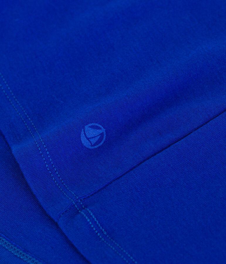 Damen-T-Shirt L'Iconique aus einfarbiger Baumwolle blau