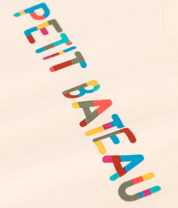 T-Shirt LE DROIT aus Baumwolle mit Rundhalsausschnitt naturfarben