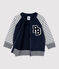 Baby-Teddyjacke aus Molton. blau SMOKING/weiss MARSHMALLOW