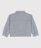 Kinderjacke aus gestreiftem Baumwollcanvas für Mädchen blau MEDIEVAL/weiss MARSHMALLOW