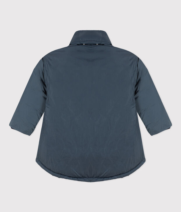 Halblange Kinder-Winterjacke f&uuml;r M&auml;dchen grau