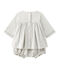 Besticktes Baby-Mädchen-Kleid aus Twill mit Bloomers grau GRIS CHINE