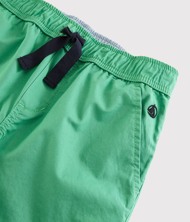 Kinderhose aus Sergestoff f&uuml;r Jungen gr&uuml;n