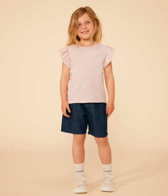 Kinder T-Shirt aus Baumwolle für Mädchen rosa SALINE