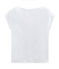 Kurzärmliges T-Shirt aus Sea Island-Baumwolle für Damen weiss ECUME
