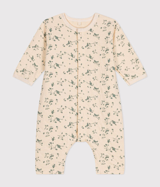 Langer Baby-Overall aus gestepptem Doppeljersey AVALANCHE/ HERBIER