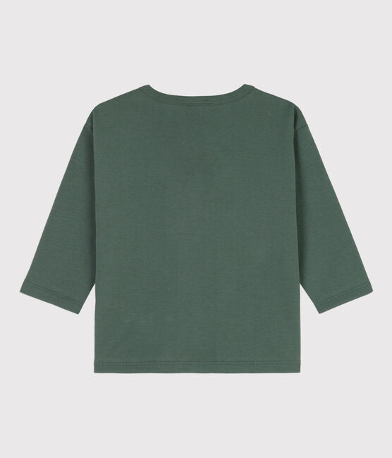Langärmeliges Baby-T-Shirt aus Baumwolle grün VALLEE