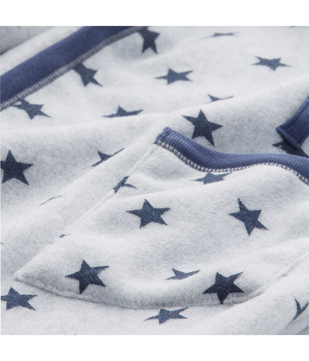 Jungen-Morgenmantel grau/blau